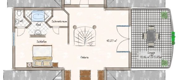 Дуплекс с 2 спальнями в Кемптен, Германия № 267292 30