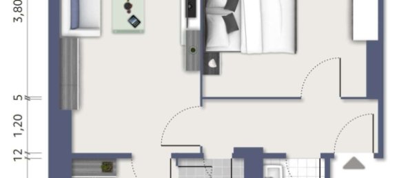 Квартира с 2 спальнями в Бремен, Германия № 268087 10