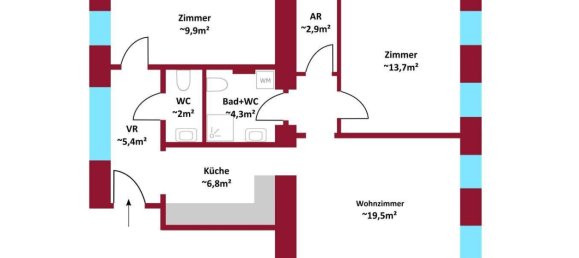 Bureau à Hernals, Austria 66m² No. 7525 7