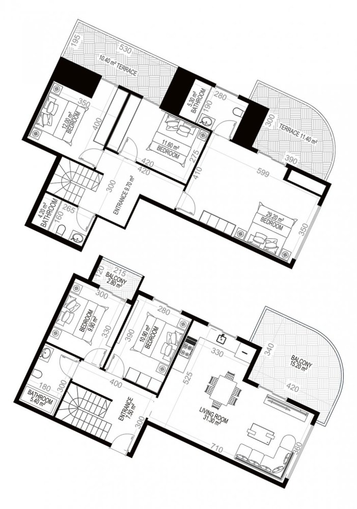 Penthouse 5+1 in Yekta Sungate Residence, Gazipasa, Turkey No. 35439 1