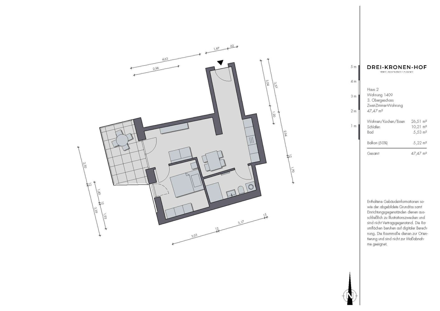 1 Schlafzimmer Wohnung in Tuttlingen, Germany, Nr. 79063