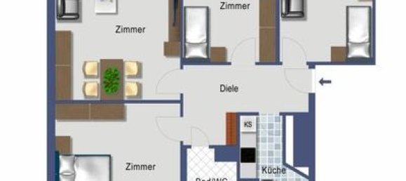 Apartamento de 4 habitaciónes en Dusseldorf, Germany No. 17488 2
