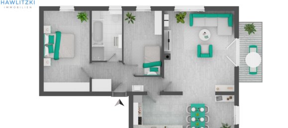 Квартира с 2 спальнями в Гермерсхайм, Германия № 167030 19