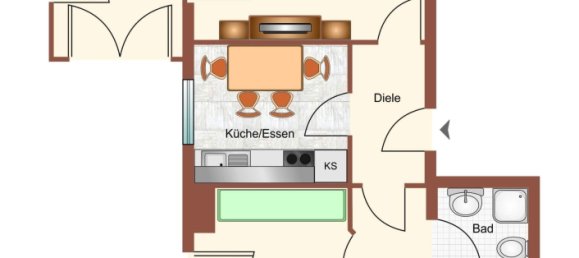 2 rooms Apartment in Friesland, Germany No. 127654 12