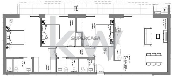 Apartamento T3 em Aveiro, Portugal N.º 152908 5