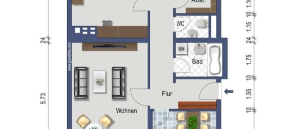 2 Schlafzimmer Wohnung in Wesel, Germany, Nr. 278601 9