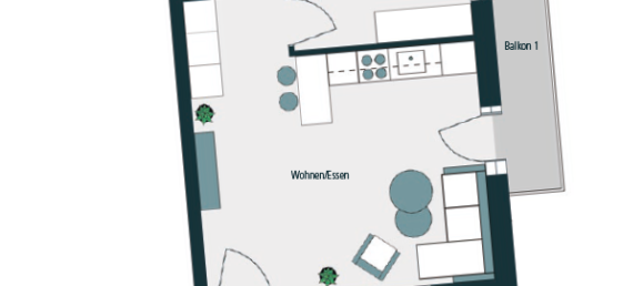 Квартира с 1 спальней в Диллинген ан дер Донау, Германия № 79523 8