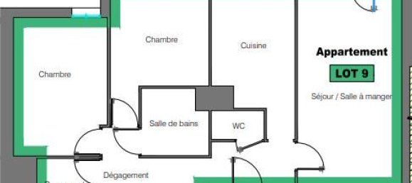 2 Schlafzimmer Wohnung in Metz, France, Nr. 53532 9