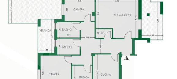 5 rooms Apartment in Verona, Italy No. 26950 16