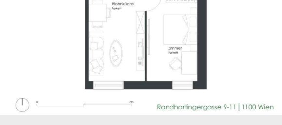 2 rooms Apartment in Favoriten, Austria No. 146433 20