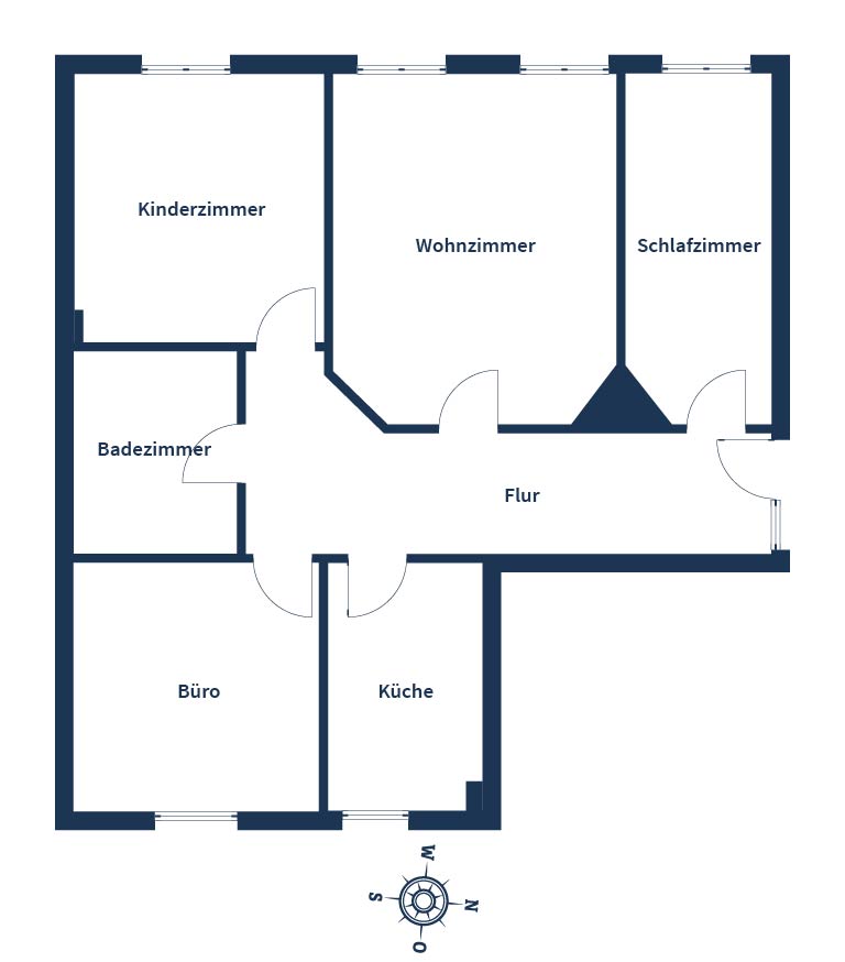 Apartamento de 3 dormitorios en Leipzig, Germany No. 61005