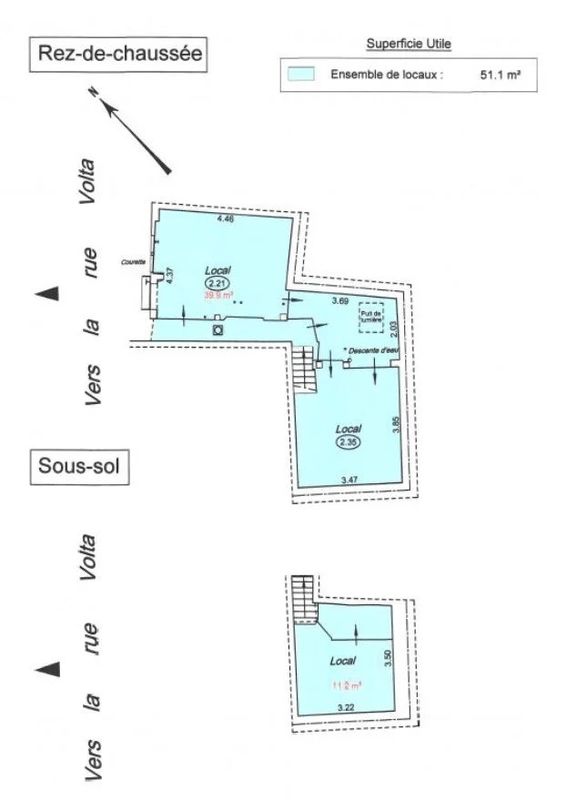 Propiedad comercial en Paris, France 51 m² No. 162332