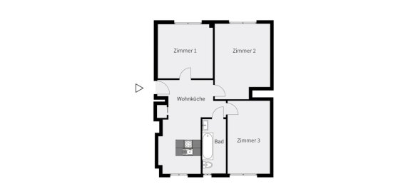 Квартира с 3 спальнями в Фриденау, Германия № 368591 11