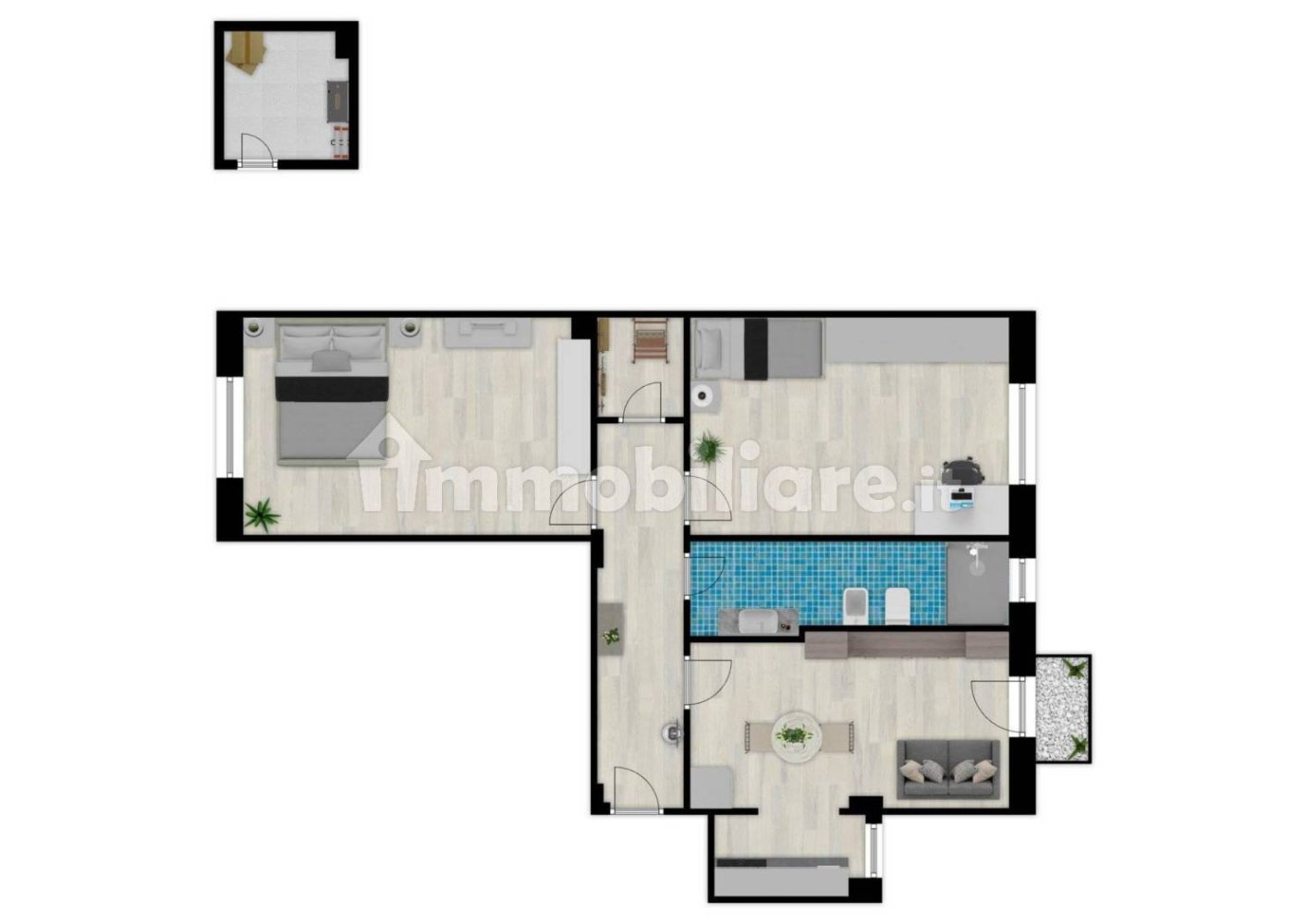 2 غرف نوم شقة في Opera, Italy رقم 314289