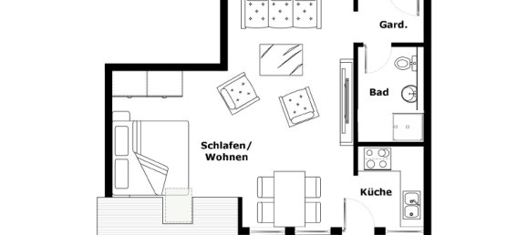 2-salle Appartement à Ravensburg, Germany No. 13664 3