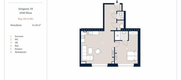 2-salle Appartement à Wieden, Austria No. 234276 10