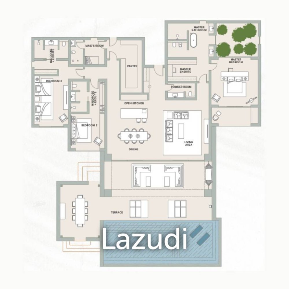 3 Schlafzimmer Villa in Ras Al Khaimah, UAE, Nr. 21586