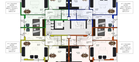 Квартира с 3 комнатами в Оба, Турция № 10163 21