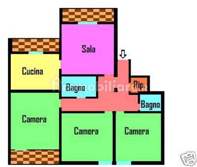 Квартира с 3 спальнями в Генуя, Италия № 250837
