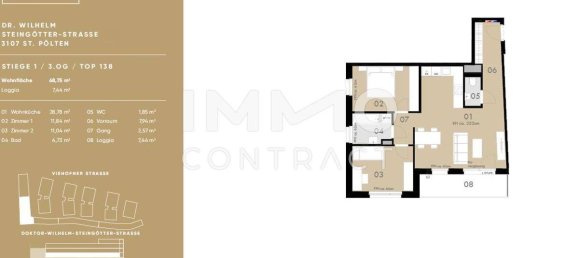 Apartamento T2 em St. Polten, Austria N.º 181281 10