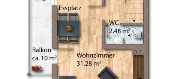 4 rooms Duplex in Buchkirchen, Austria No. 237635 8