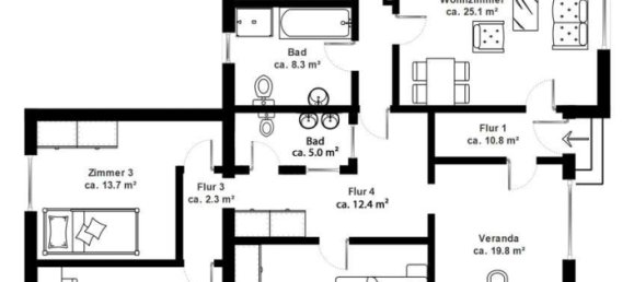 Casa de 4 divisões em Duchy of Lauenburg, Germany N.º 36497 9