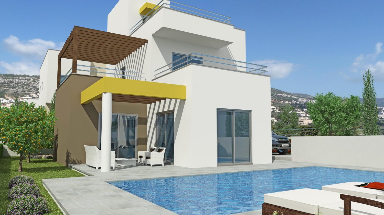 Вилла с 3 спальнями в Riza Heights 1, Пейя, Кипр № 17419