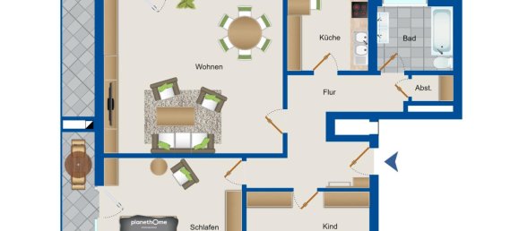 3-Zimmer Wohnung in Main-Taunus, Germany, Nr. 128944 19
