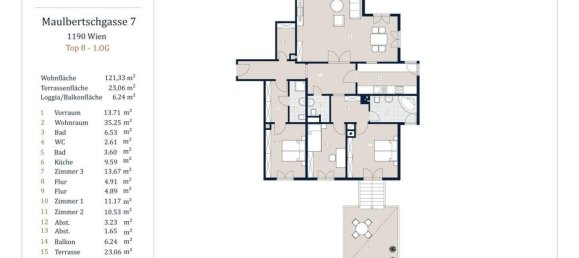 4 rooms Apartment in Dobling, Austria No. 153012 23