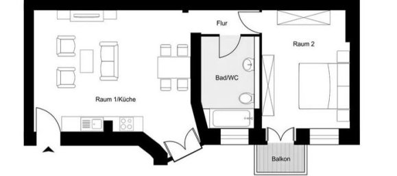 2-Zimmer Wohnung in Mitte, Germany, Nr. 106909 2