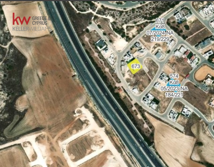  قطعة أرض في Dali, Cyprus 255متر مربع رقم 181347