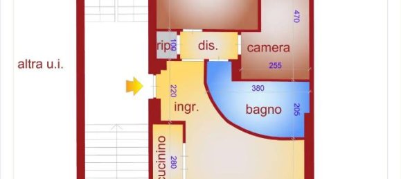 3 rooms Apartment in Pinerolo, Italy No. 30633 16