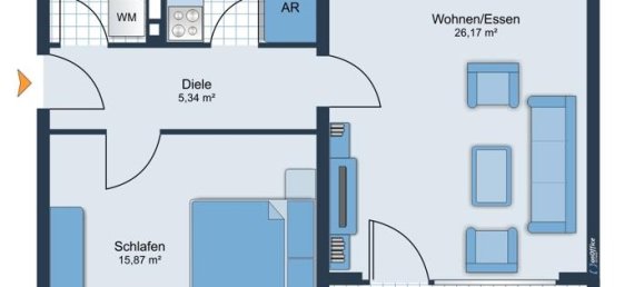 1 bedroom Apartment in Wiesbaden, Germany No. 39042 2