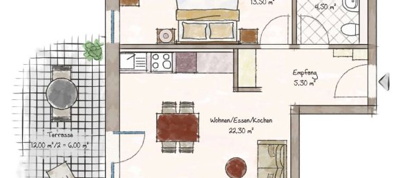 2 rooms Apartment in Miesbach, Germany No. 221041 4