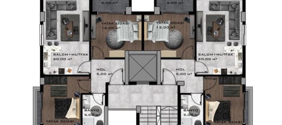 3-Zimmer Wohnung in Avsallar, Turkey, Nr. 29882 2