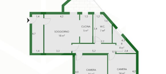 3-Zimmer Wohnung in Casalecchio di Reno, Italy, Nr. 18640 2