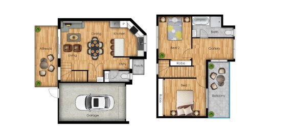 2 Schlafzimmer Stadthaus in Noble Park, Australia, Nr. 1142 16