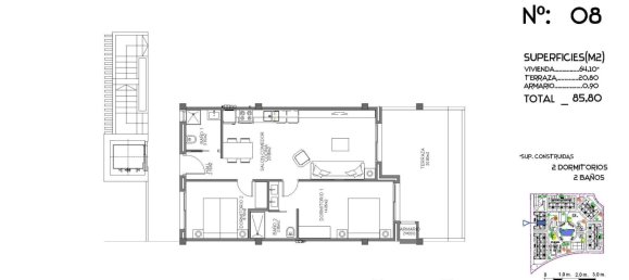 2 chambres Appartement à Guardamar del Segura, Spain No. 13611 9