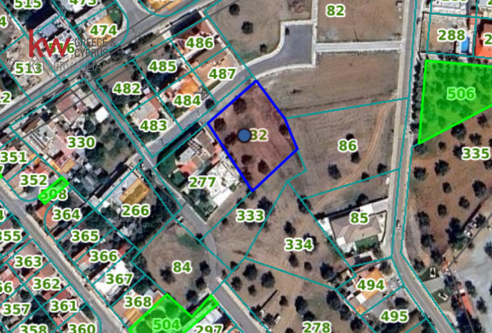 Земельный участок 1673м² в Мосфилоти, Ларнака, Кипр № 26042