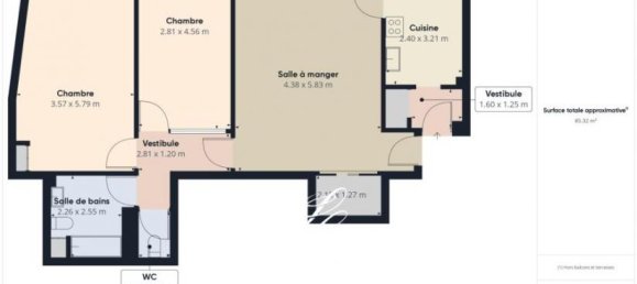 2 Schlafzimmer Wohnung in Paris, France, Nr. 164654 2