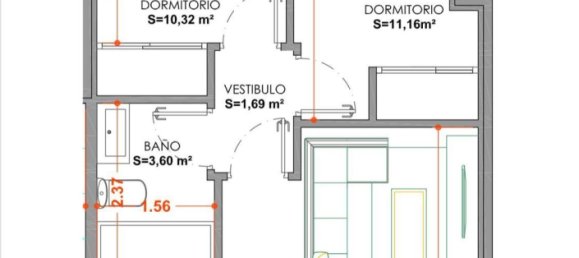 2 Schlafzimmer Wohnung in Salamanca, Spain, Nr. 18127 6