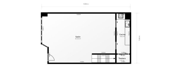 Gewerbliche Immobilie in Zaragoza, Spain 62m², Nr. 87617 8