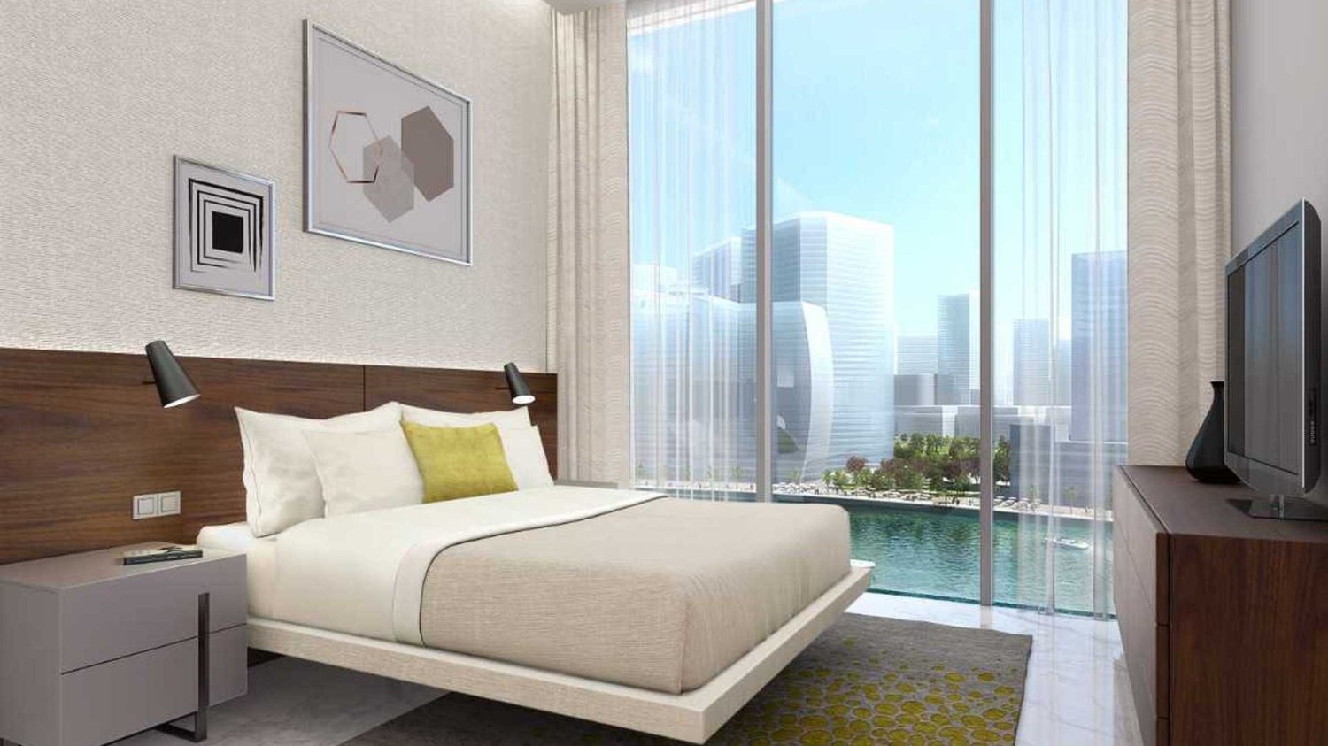 Квартира с 2 спальнями в J ONE TOWER A, Бизнес-Бэй, ОАЭ № 61986