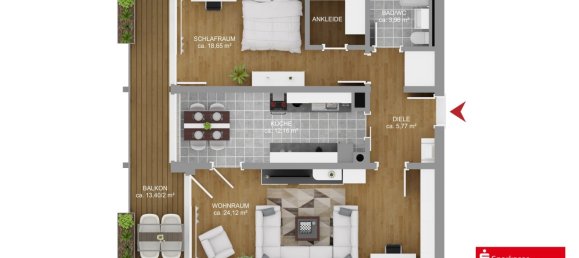 1 bedroom Apartment in Freising, Germany No. 91973 5