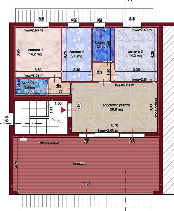 3 bedrooms Penthouse in Agliana, Italy No. 86294