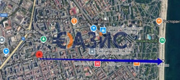 Apartamento T2 em Burgas, Bulgaria N.º 773 27