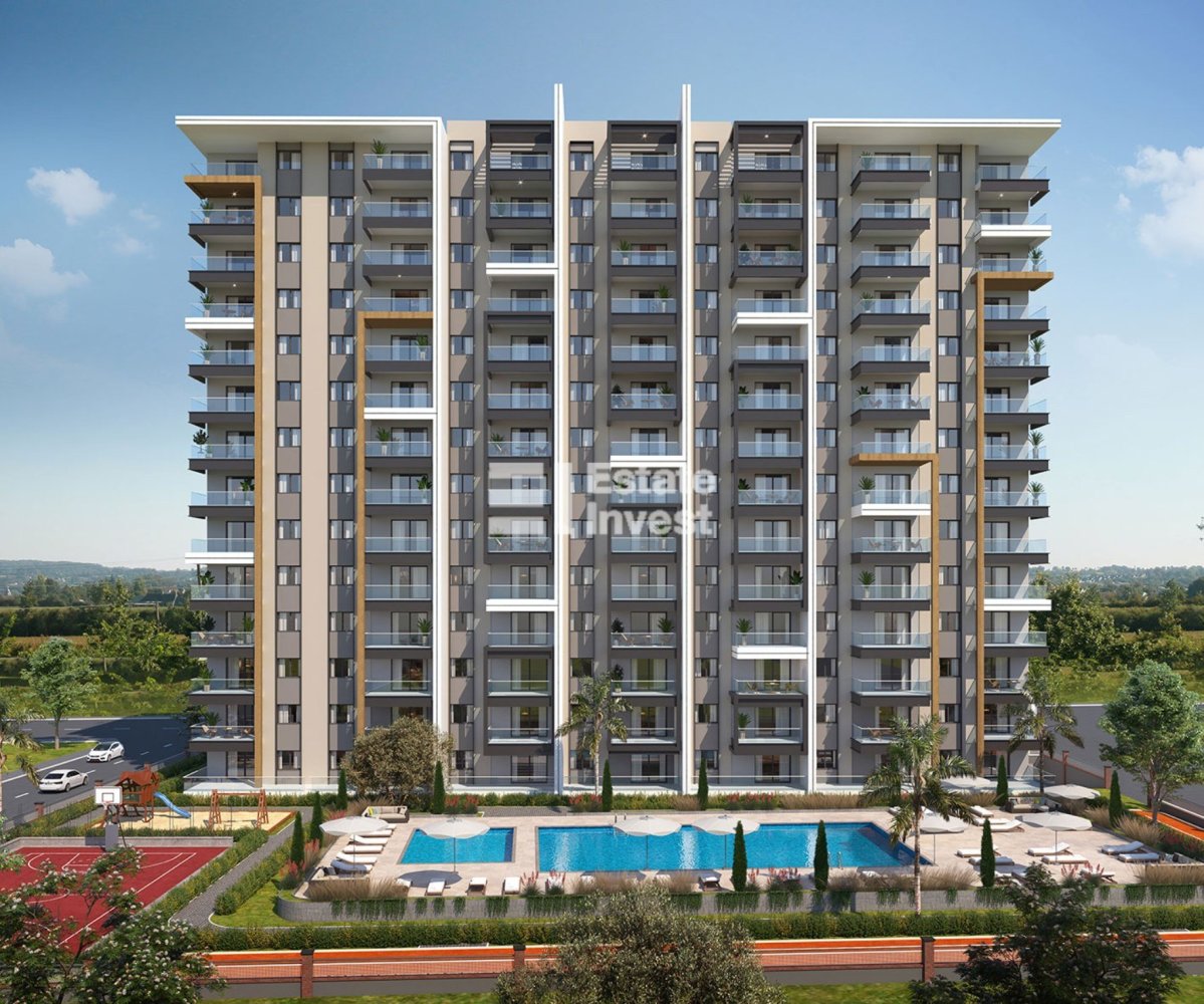 Квартира 1+1 в Мерсин, Турция № 30837