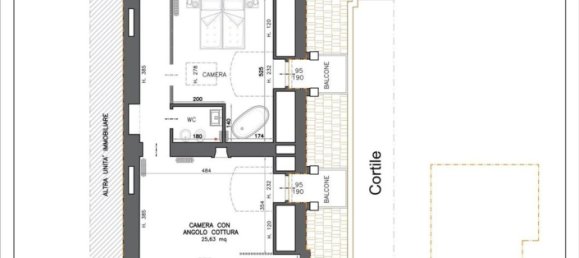 3 rooms Apartment in Turin, Italy No. 271216 2