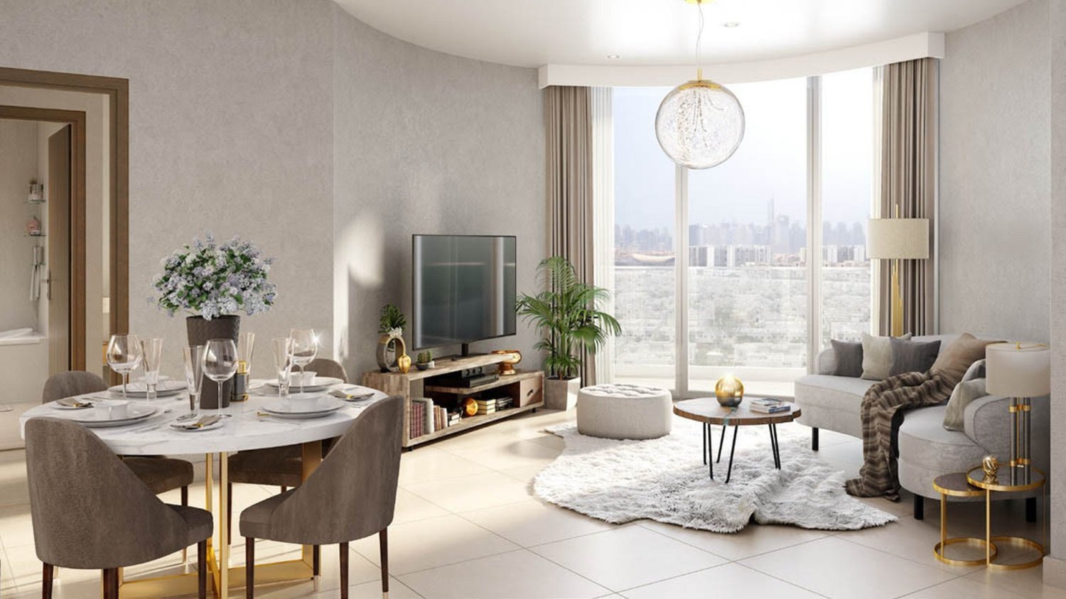 Apartamento de 1 dormitorio en AZIZI JEWEL, Al Furjan, UAE No. 62579