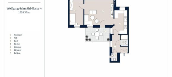 2-Zimmer Wohnung in Leopoldstadt, Austria, Nr. 161441 4